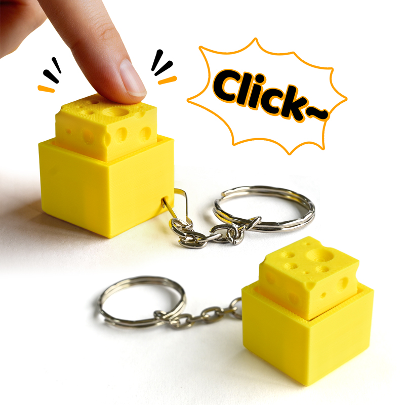 3D Printing Plastic - Porte-clés anti-stress 3D imprimé en forme