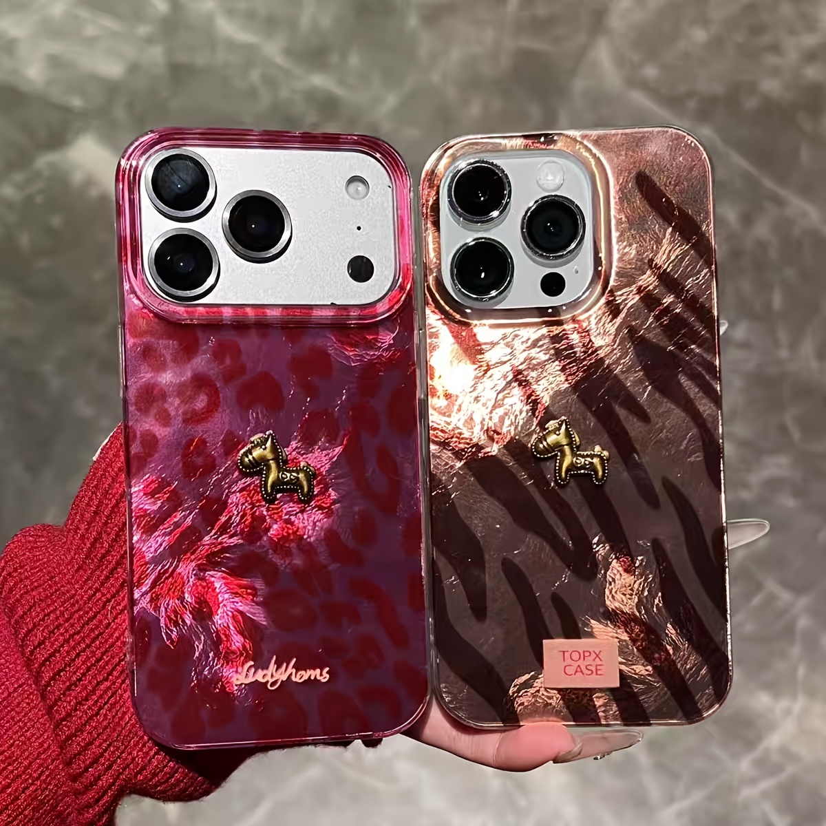 3D Printing Iphone - Coque de téléphone 3D motif léopard
