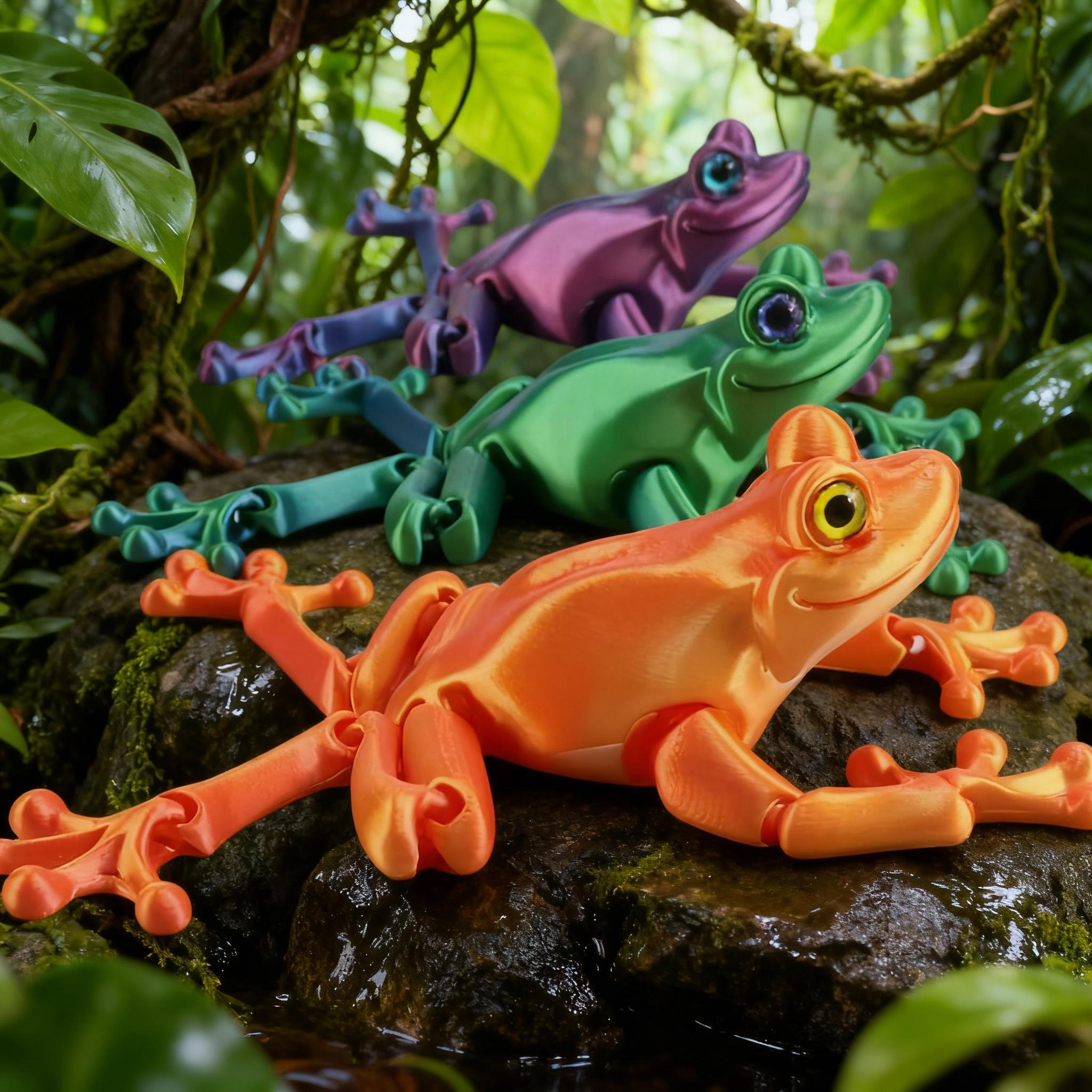 3D Printing Clay - Modèle de grenouille mignon imprimé en