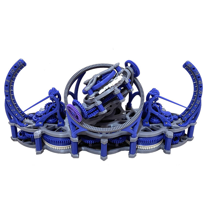 3D Printing Maker - Tourbillon imprimé 3d couleur aléatoire, assemblage