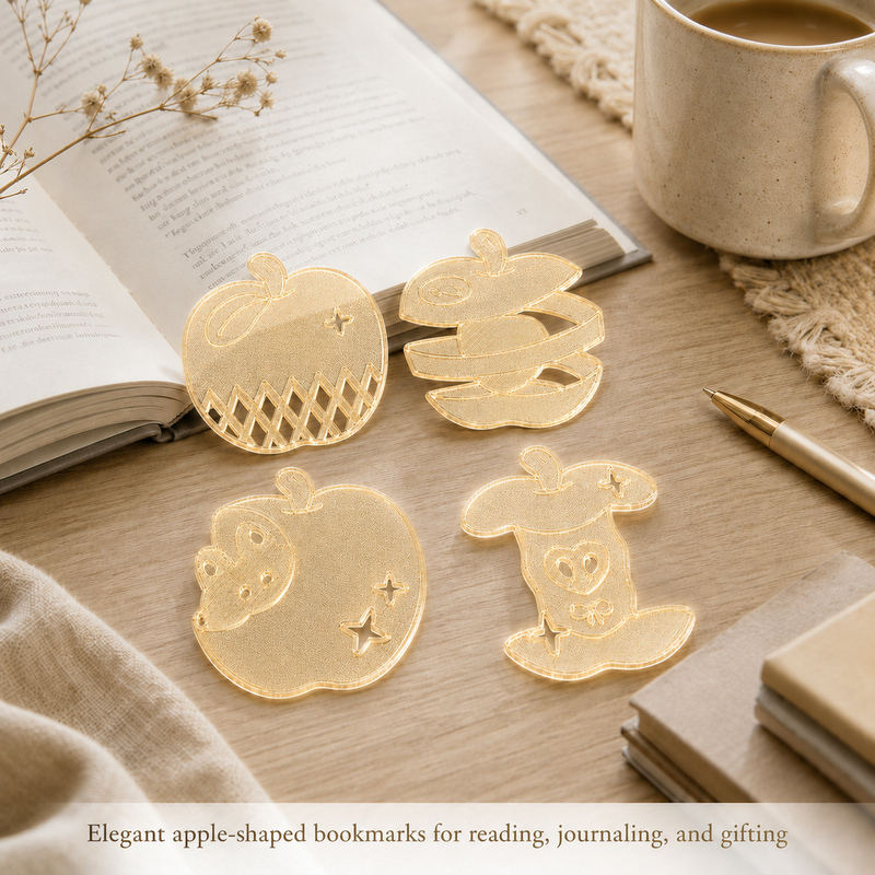 3D Printing Journal - Marque-pages mignons en forme de pomme,