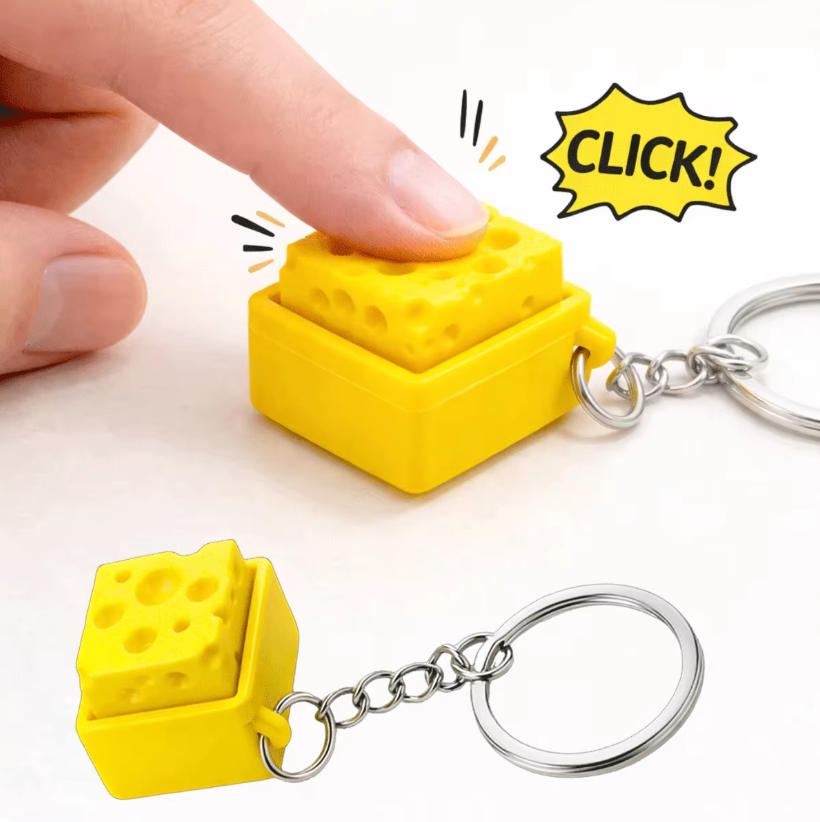 3D Printing Plastic - Porte-clés anti-stress en forme de mini-clavier