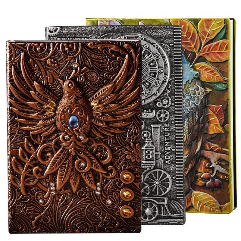 3D Printing Journal - Carnet 3D gaufré A5 Animaux –