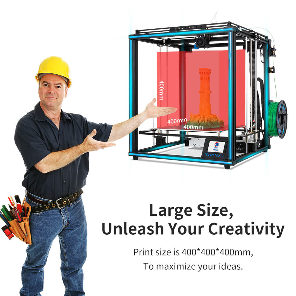 3D Printing Online Service - Tronxy X5SA lit d'imprimante 3D taille