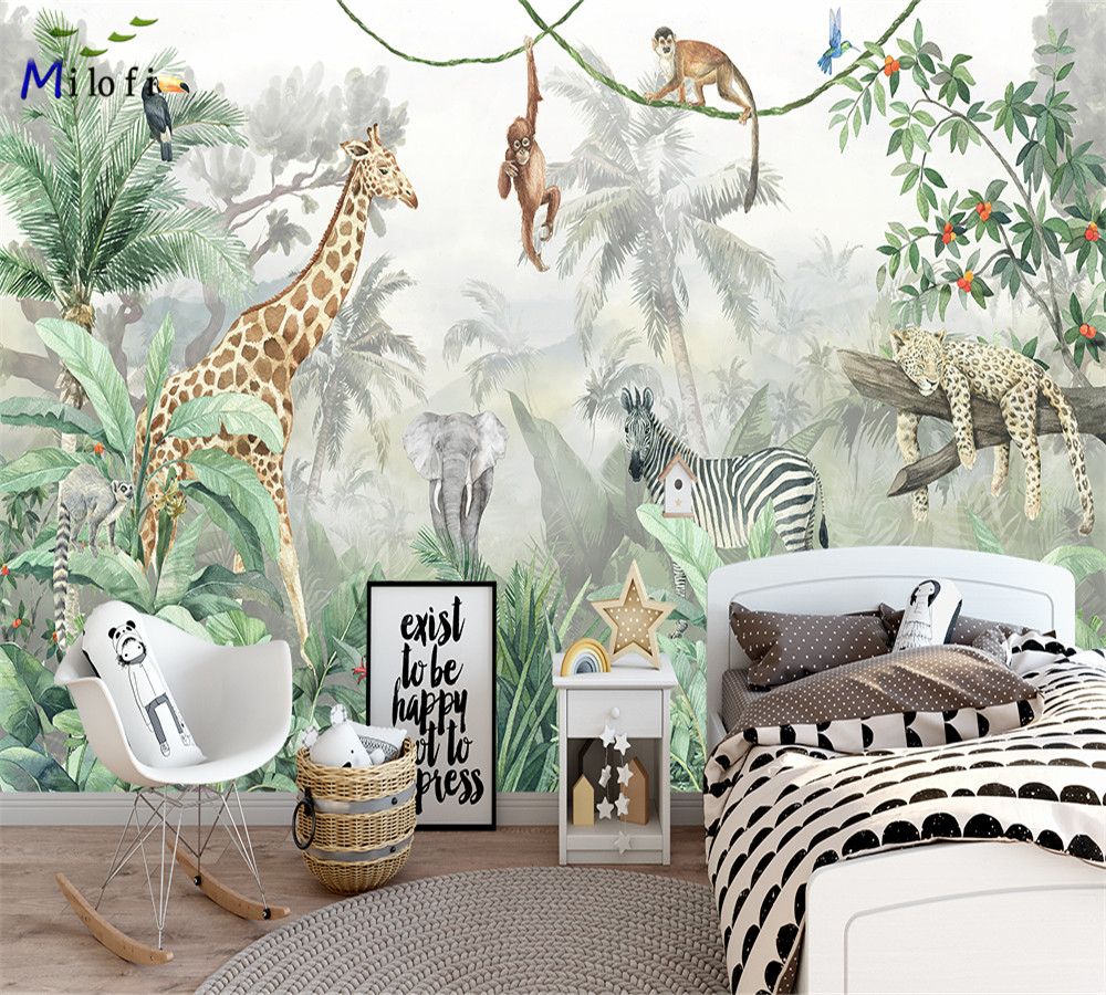 3D Printing Quotes - Milofi personnalisé aquarelle jungle pépinière 3d