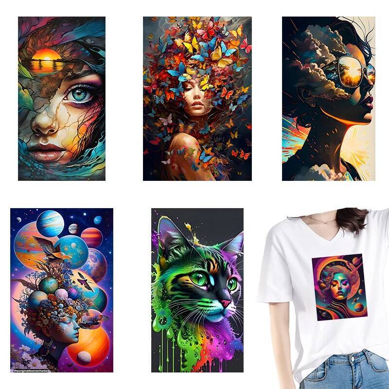 3D Printing Ai - Motif de peinture abstraite AI, autocollant