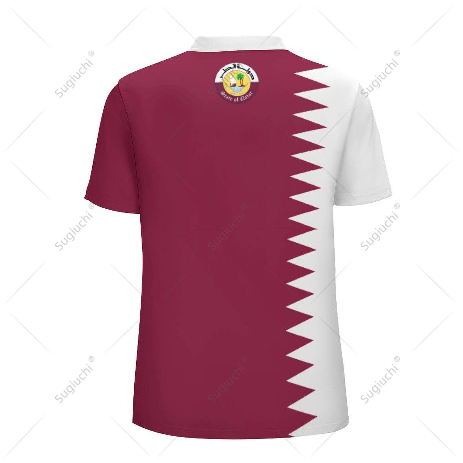 Polo unisexe avec drapeau du Q - 3D Printing Qatar avis et prix