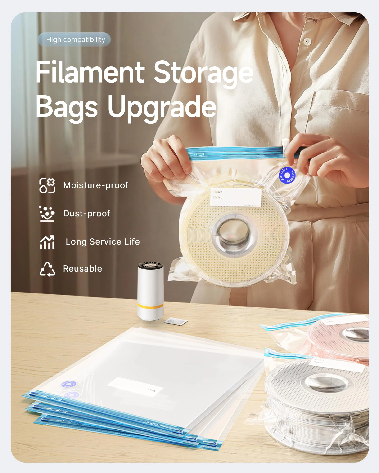 Sac sous vide de Filament d'im - 3D Printing Fff avis et prix