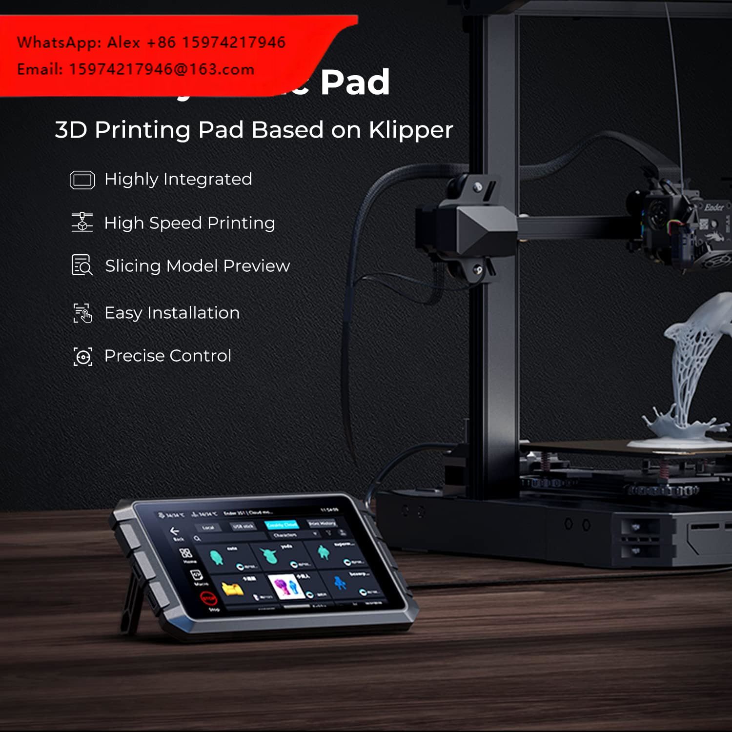 Creality Sonic Pad T800, écran - 3D Printing Klipper avis et prix